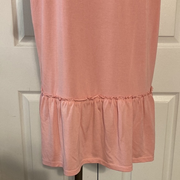Lavender Field pink ruffled short sleeve top L - Picture 7 of 16